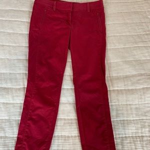Loft Red skinny pants